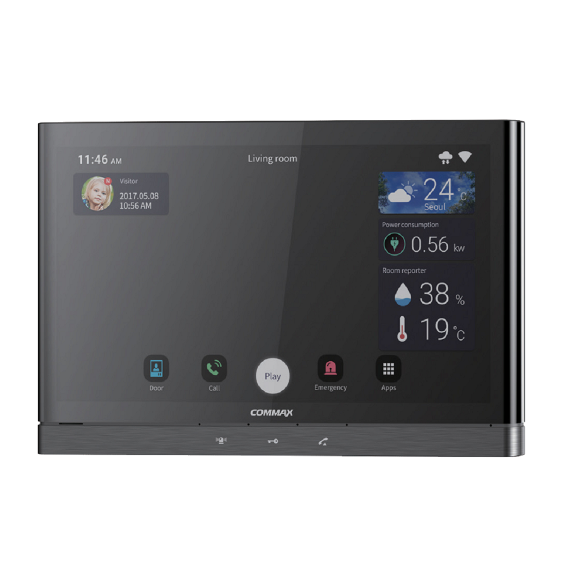 CIOT-1000Y-IP монитор, ОС Android, Технология Wi-Fi и IoT (Gray)