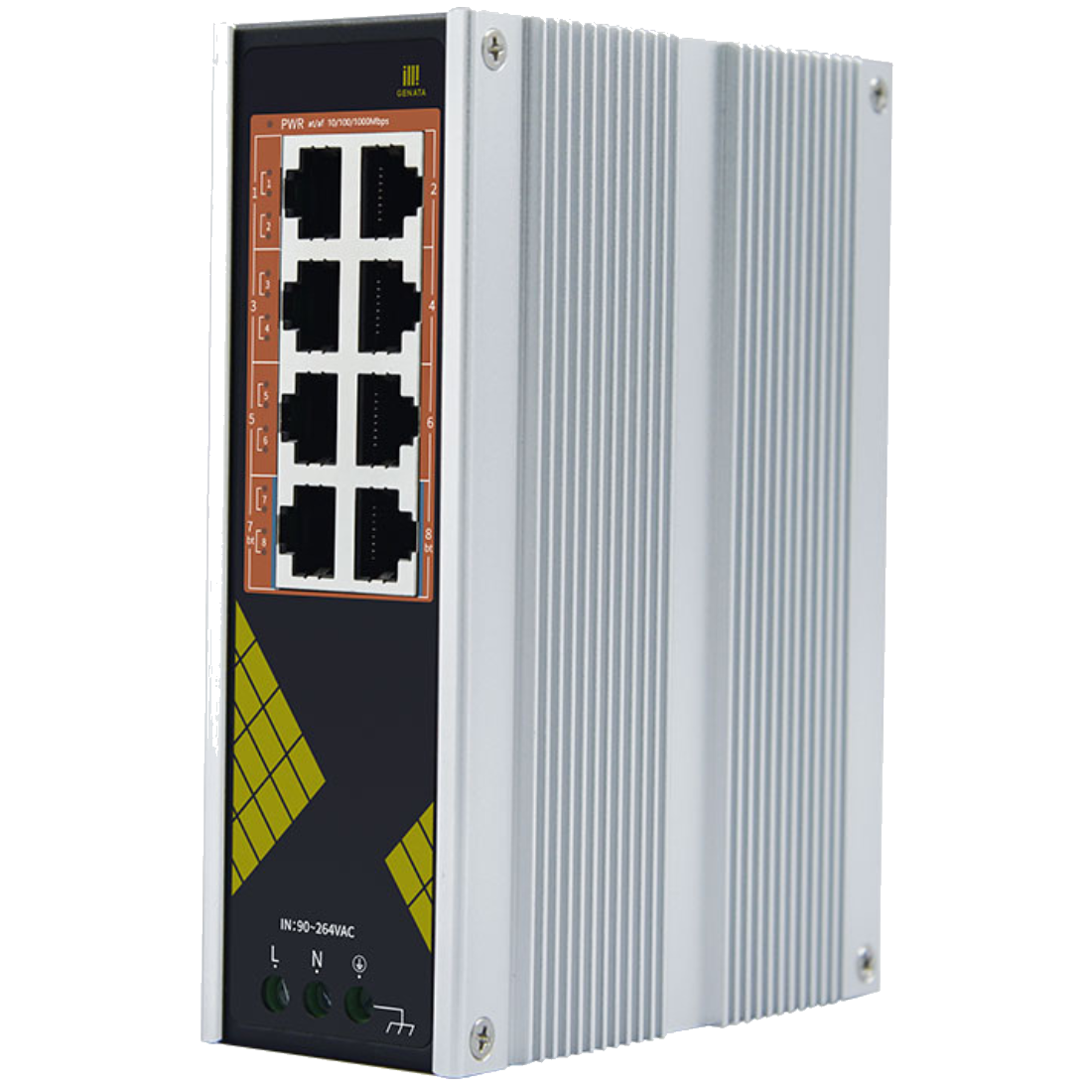 GNT-IG1008GP-AC - Индустриальный коммутатор