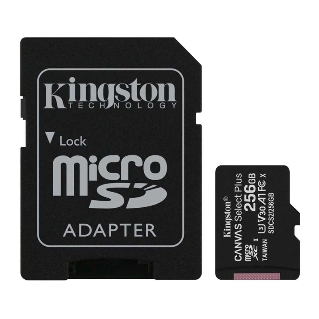 Карта памяти Kingston SDCS2/256GB Class 10 256GB + адаптер