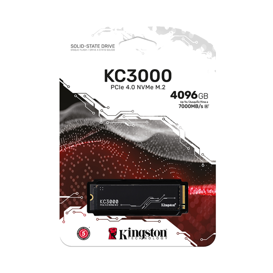 Твердотельный накопитель SSD Kingston SKC3000D/4096G M.2 NVMe PCIe 4.0