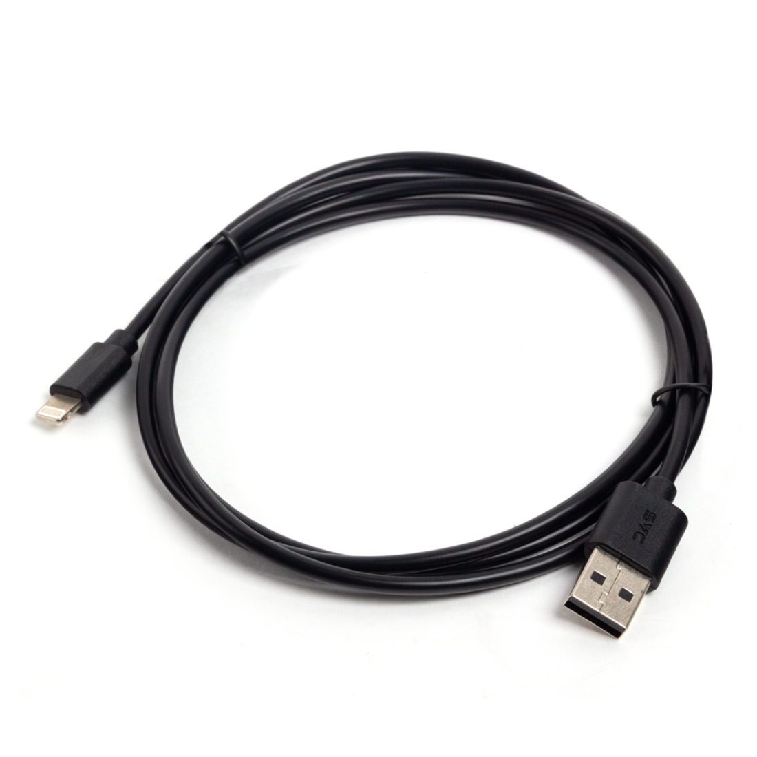 Интерфейсный кабель USB-Lightning SVC LHT-PV0120BK-P, 30В, Чёрный, Пол. пакет, 1.2 м