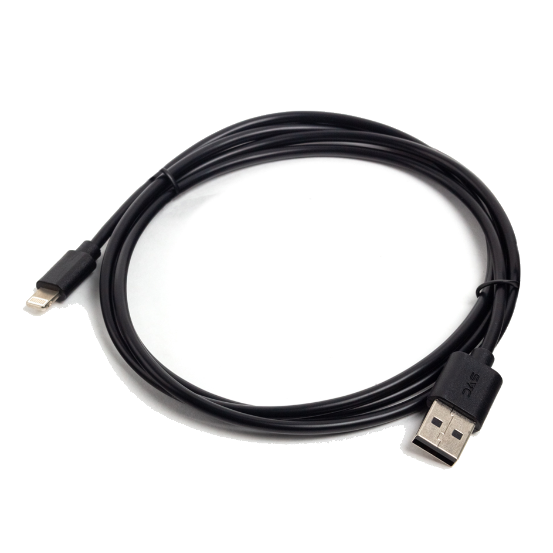 Интерфейсный кабель USB-Lightning SVC LHT-PV0120BK-P, 30В, Чёрный, Пол. пакет, 1.2 м