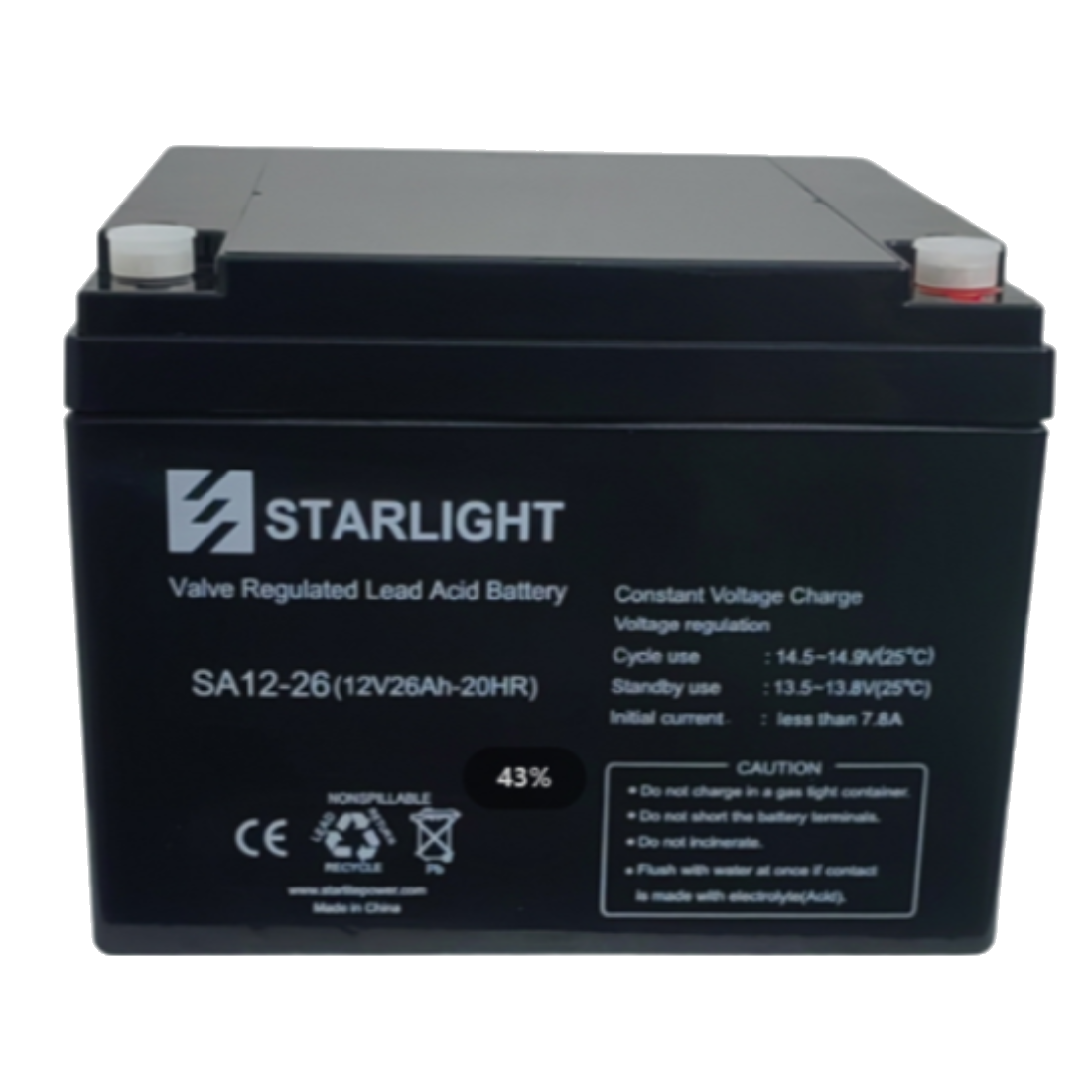 Starlight Аккумулятор 12v-26ah