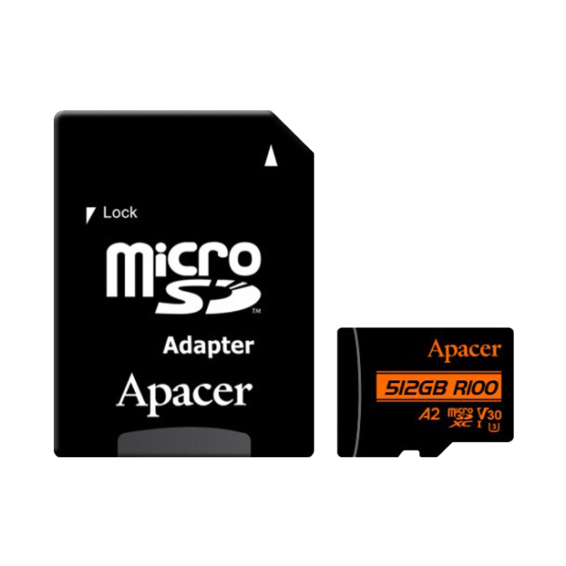 Карта памяти Apacer AP512GMCSX10U8-R 512GB с адаптером SD