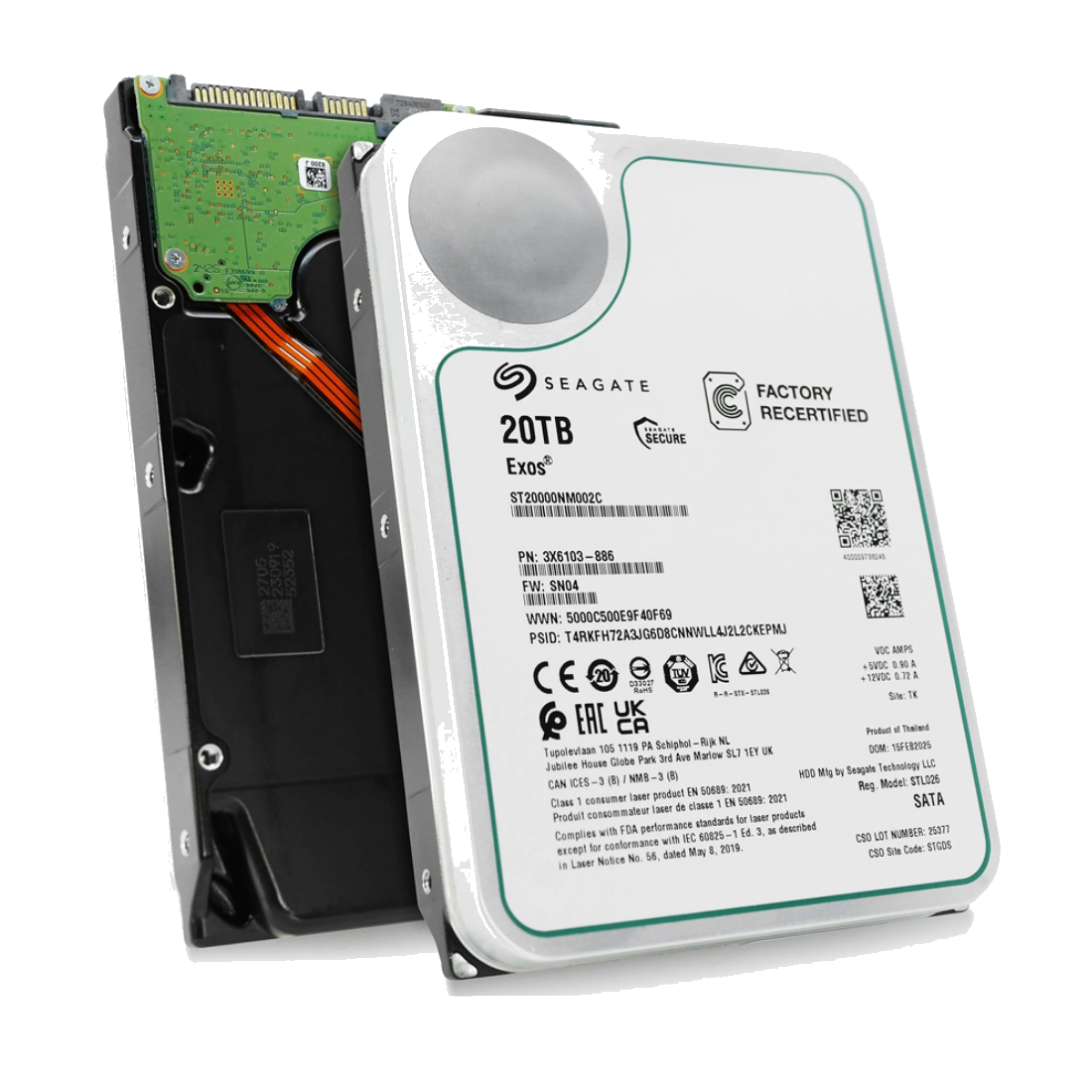 Жесткий диск Seagate Exos X20 ST20000NM002C 20TB SATA