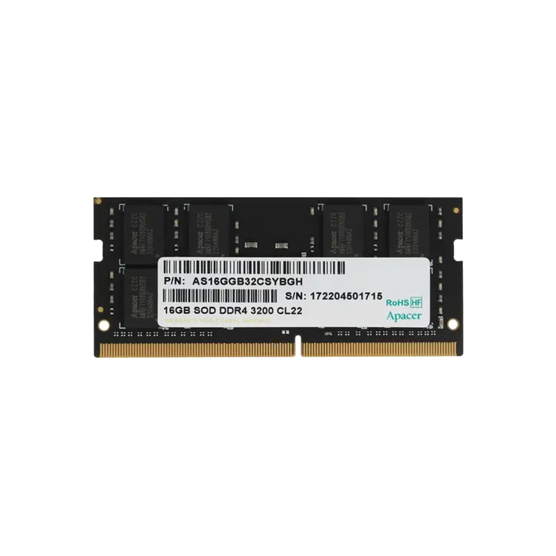 Модуль памяти для ноутбука Apacer ES.16G21.GSH 16GB 3200MHz