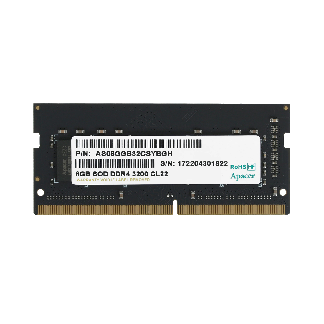 Модуль памяти для ноутбука Apacer ES.08G21.GSH 8GB 3200MHz