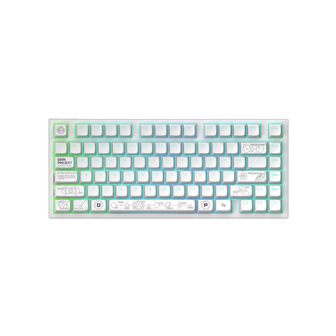 Клавиатура Dark Project ALU81A Terra Nova White