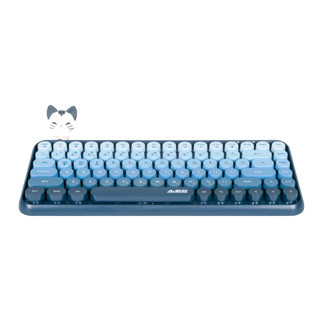 Клавиатура Ajazz 308i Cat Gradient Blue