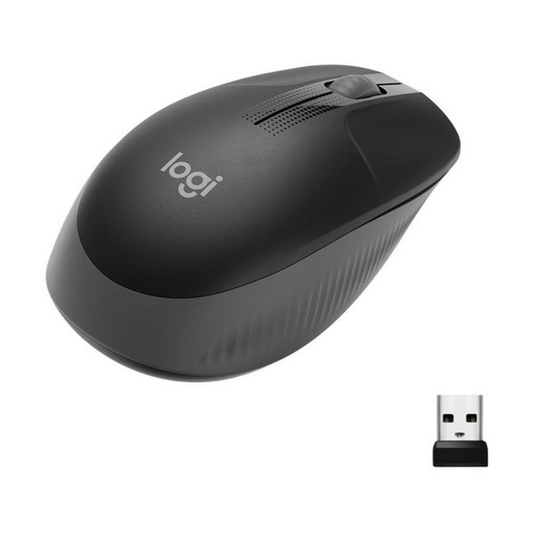 Мышь беспроводная полноразмерная Logitech M190 Mid Grey (M/N: MR0087 / CU0019)
