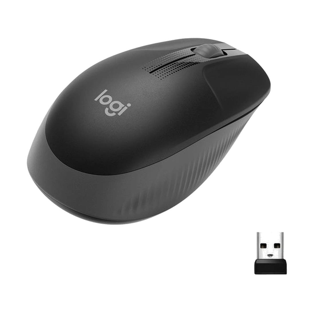 Мышь беспроводная полноразмерная Logitech M190 Mid Grey (M/N: MR0087 / CU0019)