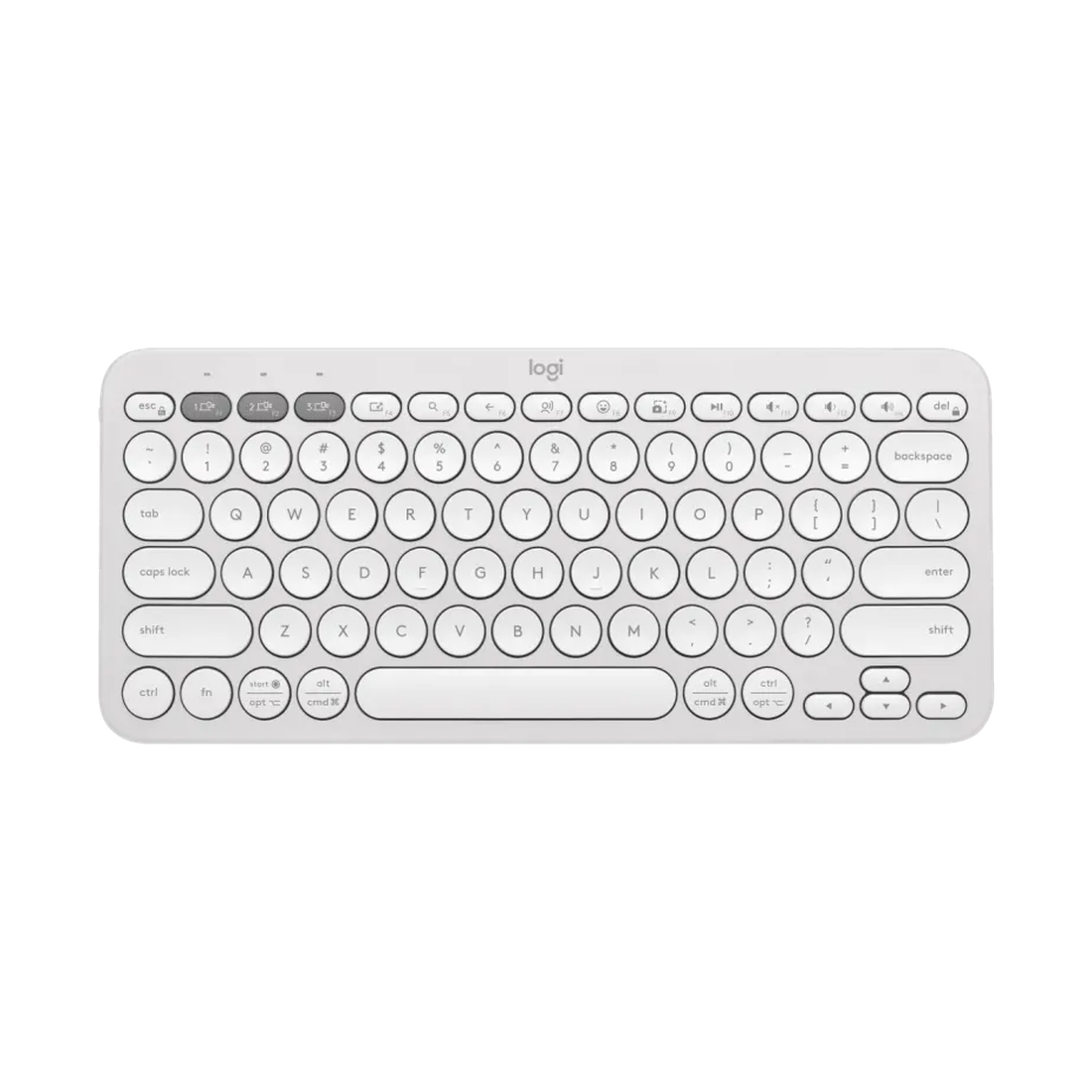 Pebble Keys 2 K380s - TONAL White - US INT'L - INTNL-973