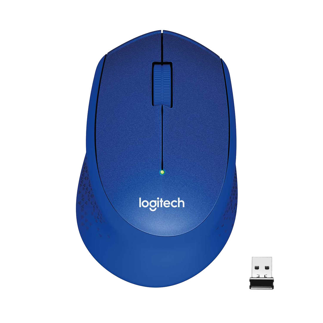 Мышь беспроводная Logitech M330 Silent Plus Blue (синяя, оптическая, 1000dpi, 2.4 GHz/USB-ресивер