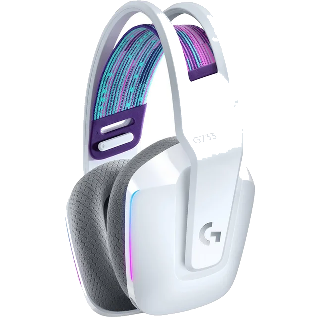 Гарнитура беспроводная игровая Logitech G733 LIGHTSPEED Wireless RGB Gaming Headset - White - 2.4GHZ