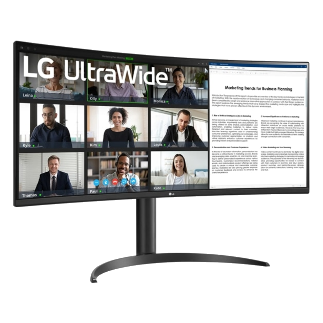 Монитор 34" LG 34WR55QK-B