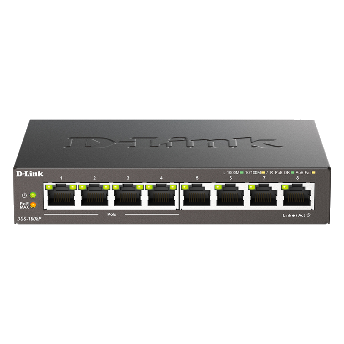 Коммутатор D-Link DGS-1008P/F3A