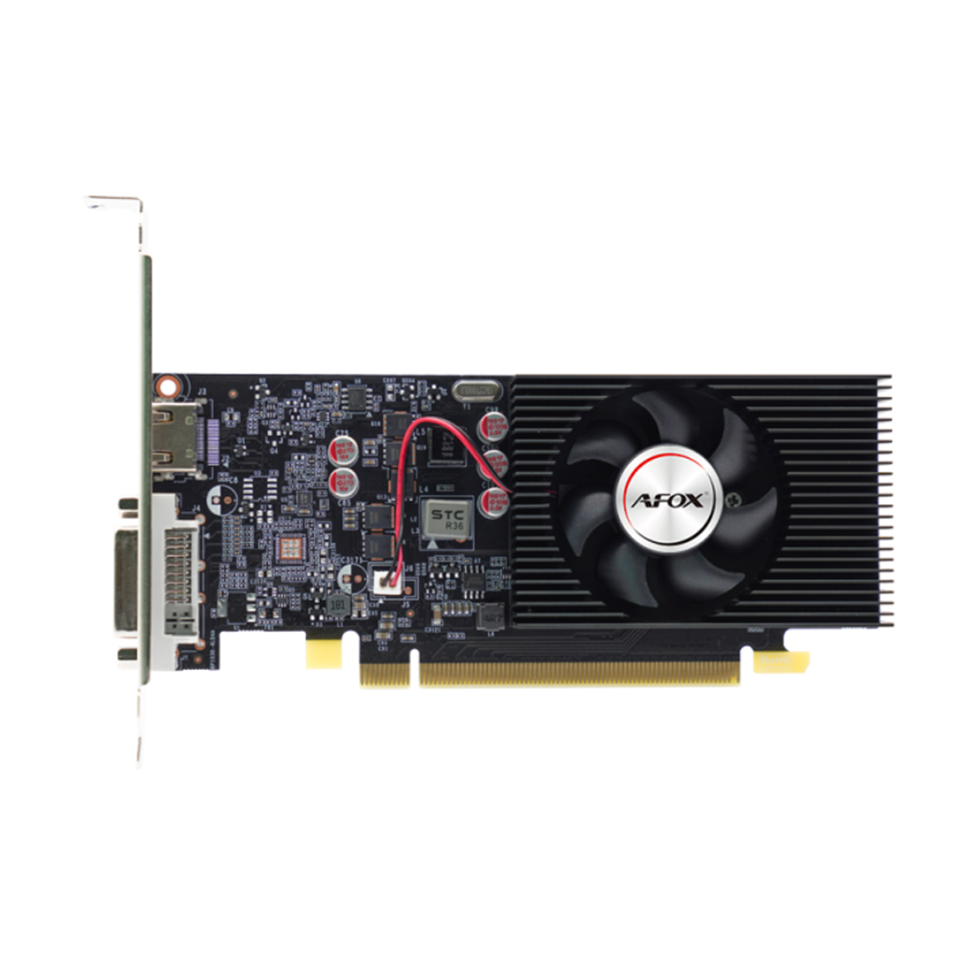 Видеокарта AFOX GT1030 4GB D4 LP Single Fan (AF1030-4096D4L2)