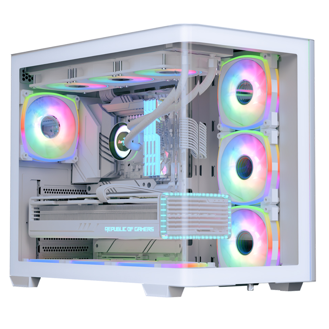 Компьютерный корпус Aerocool P500C Evo WT без Б/П