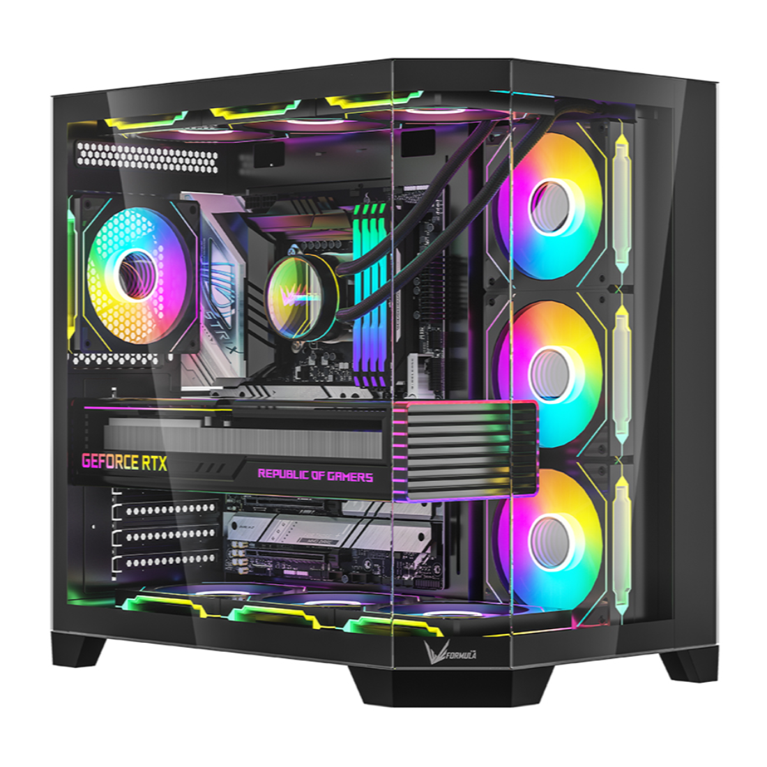 Компьютерный корпус Formula V Crystal Z6 Floe Black без Б/П