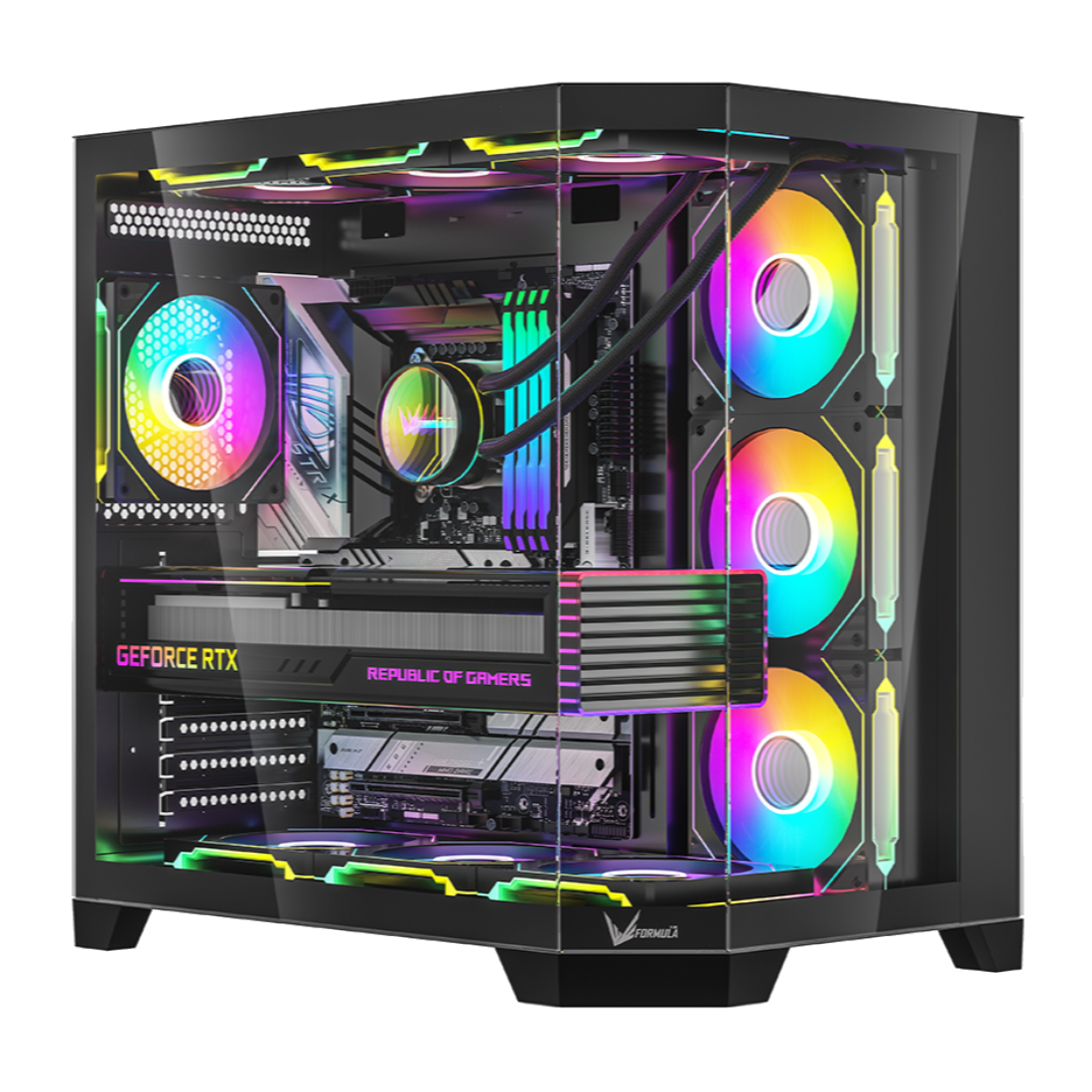 Компьютерный корпус Formula V Crystal Z6 Floe Black без Б/П