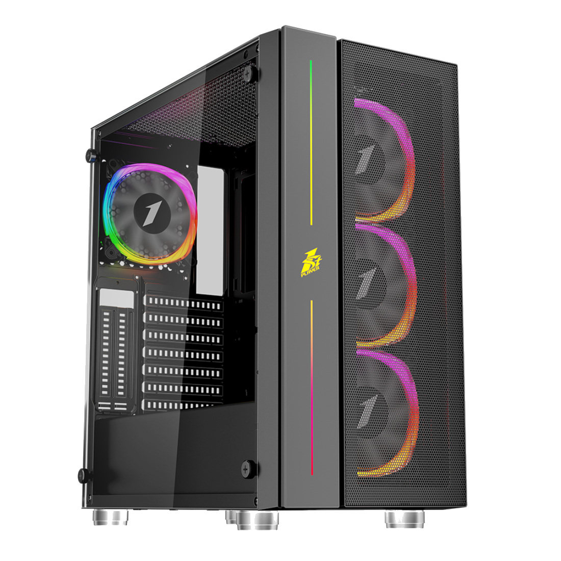 Компьютерный корпус 1STPLAYER Black.SIR B7-BK без Б/П