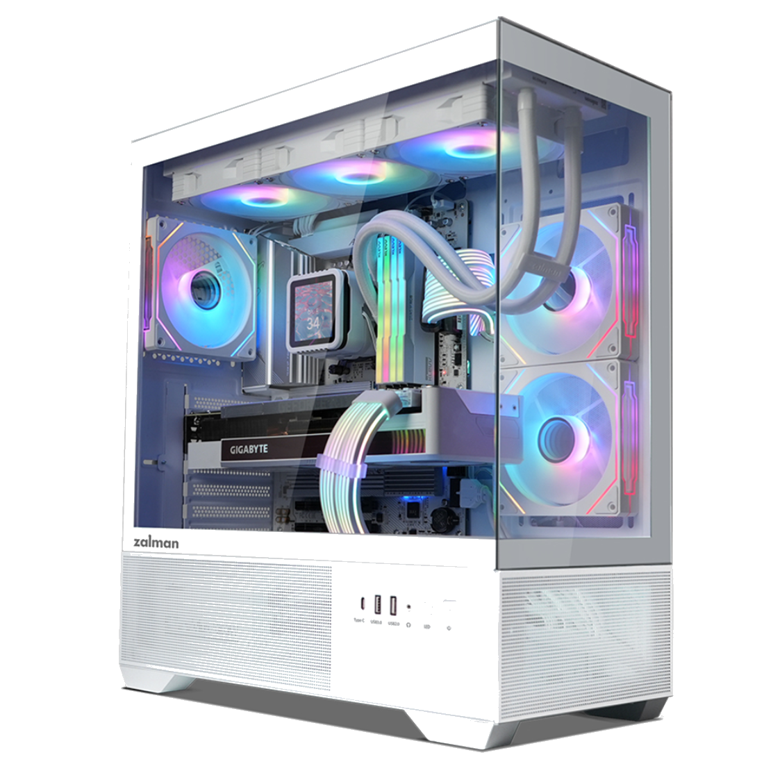 Компьютерный корпус Zalman CHRONIX V2 White без Б/П