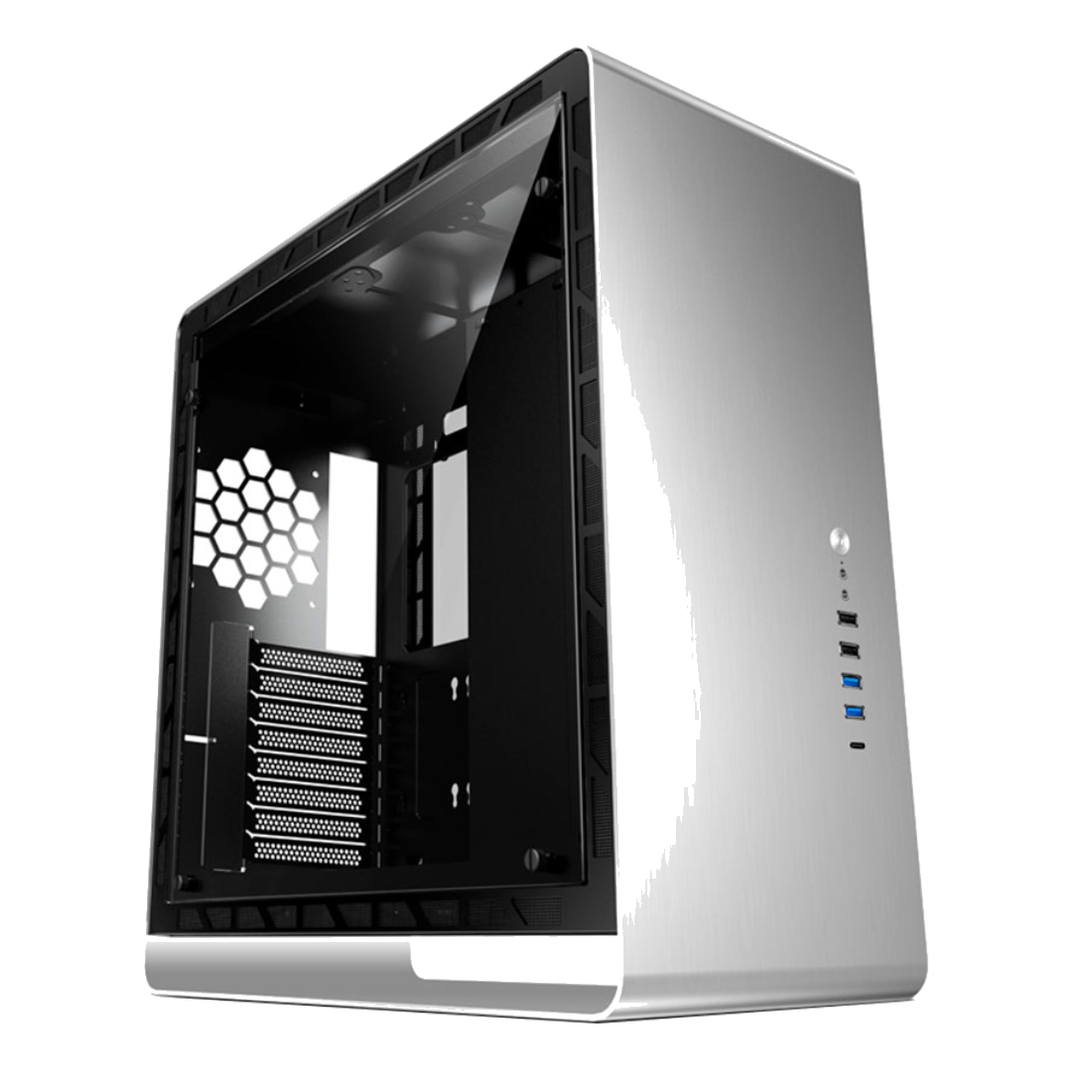 Компьютерный корпус Jonsbo UMX6-G Silver без Б/П