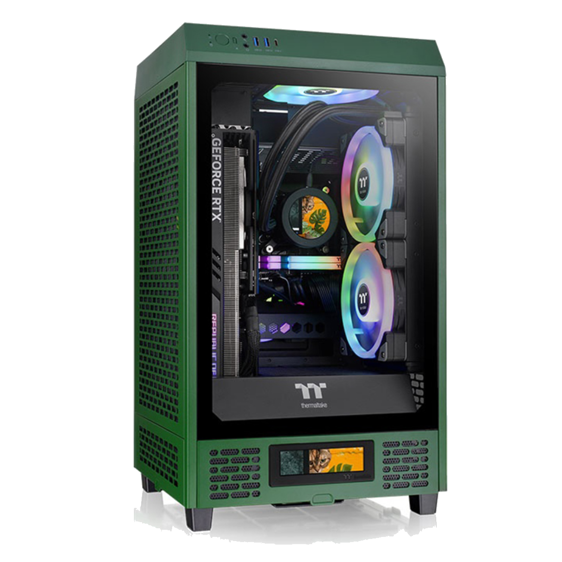 Компьютерный корпус Thermaltake The Tower 200 Racing Green без Б/П