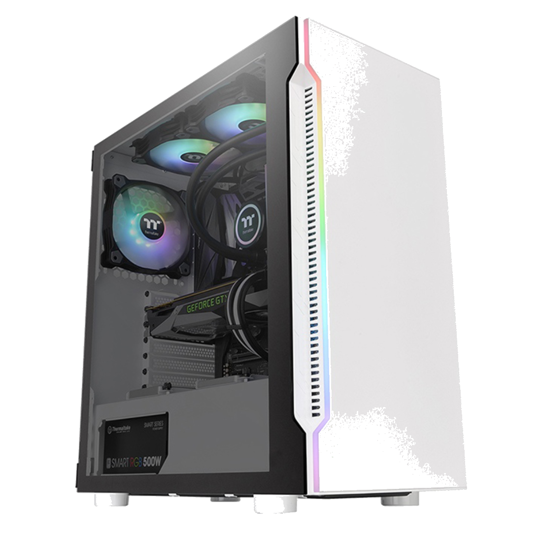 Компьютерный корпус Thermaltake H200 TG White RGB без Б/П