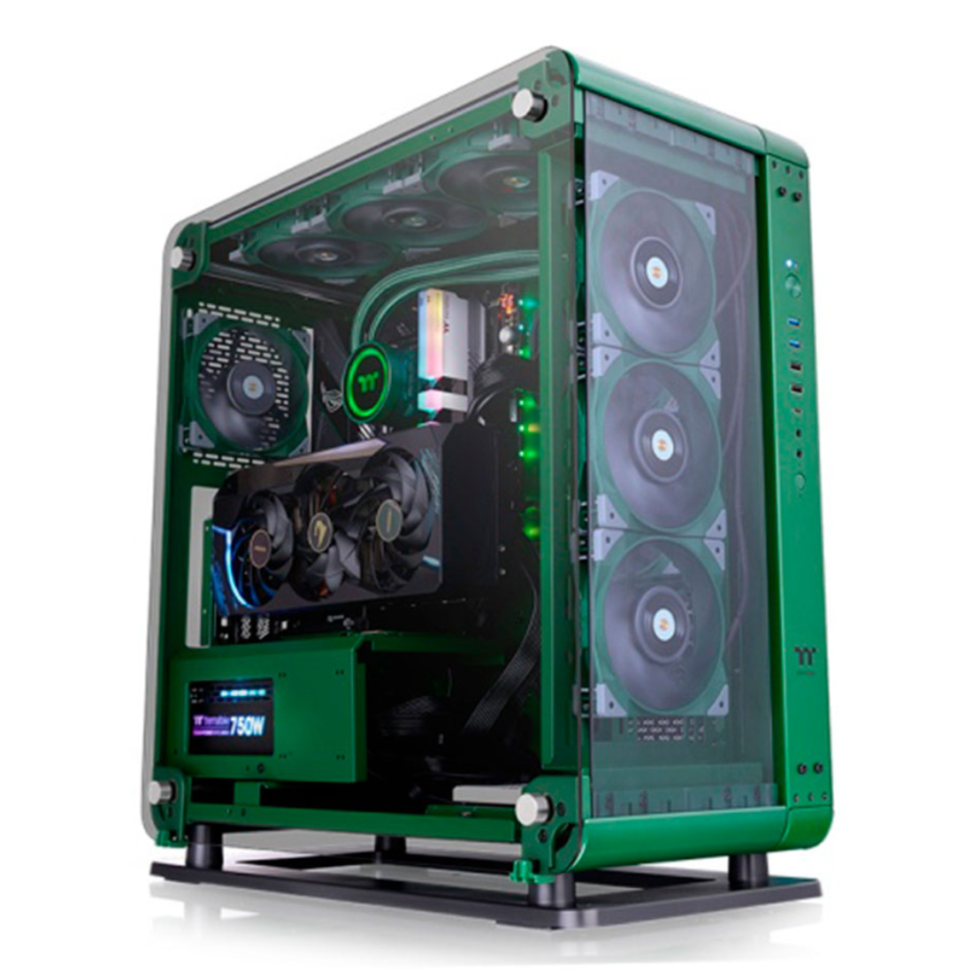 Компьютерный корпус Thermaltake Core P6 TG Racing Green без Б/П