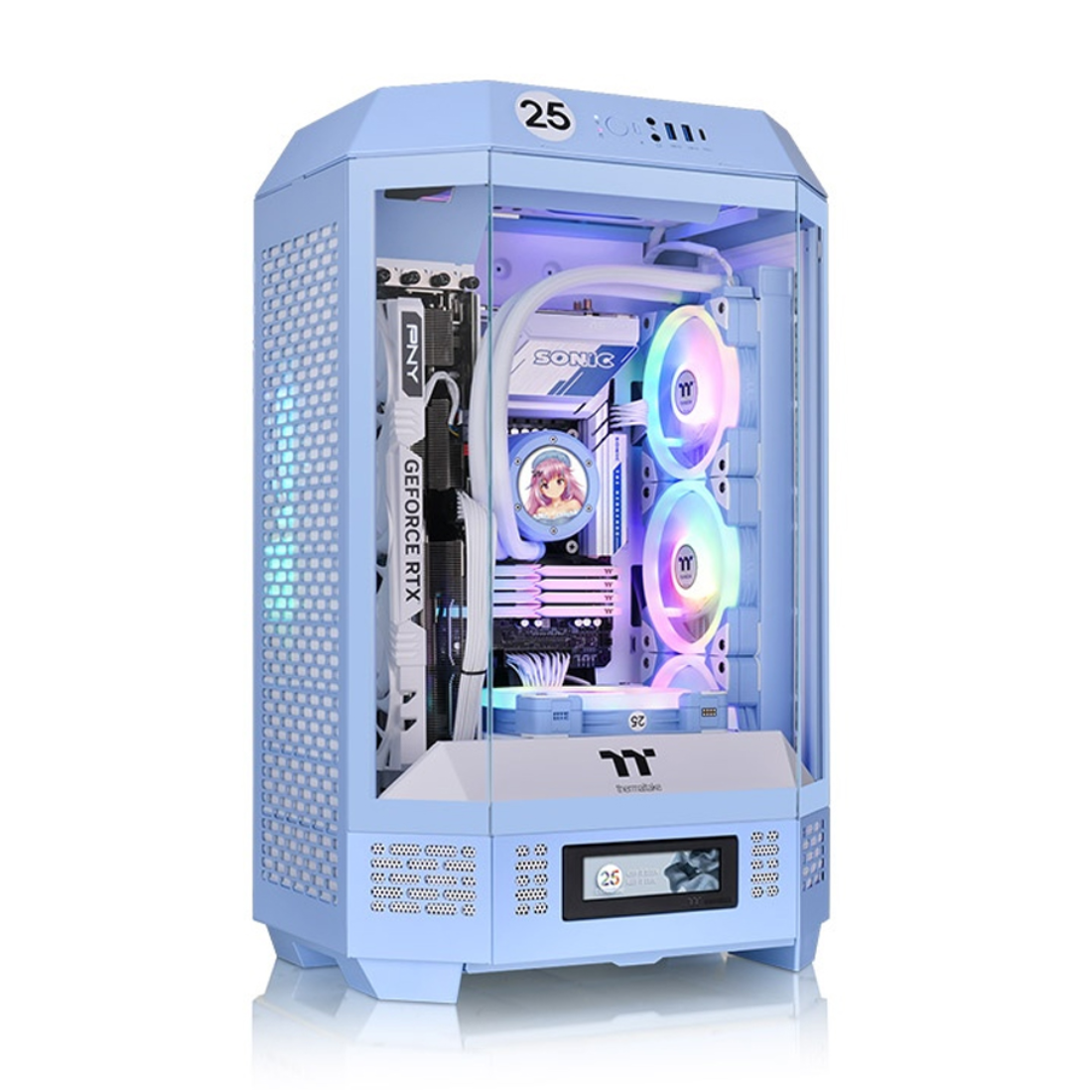 Компьютерный корпус Thermaltake The Tower 300 Hydrangea Blue без Б/П