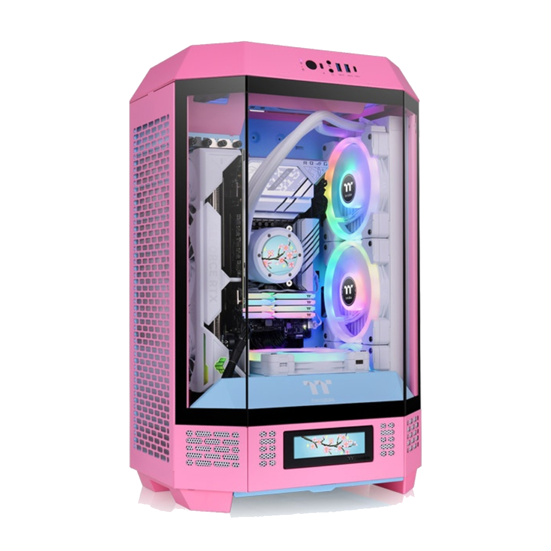 Компьютерный корпус Thermaltake The Tower 300 Bubble Pink без Б/П