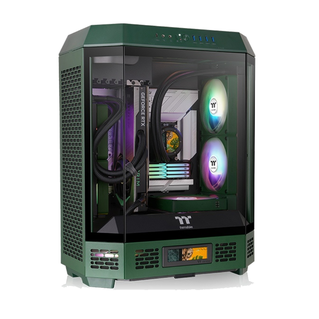 Компьютерный корпус Thermaltake The Tower 600 Racing Green без Б/П