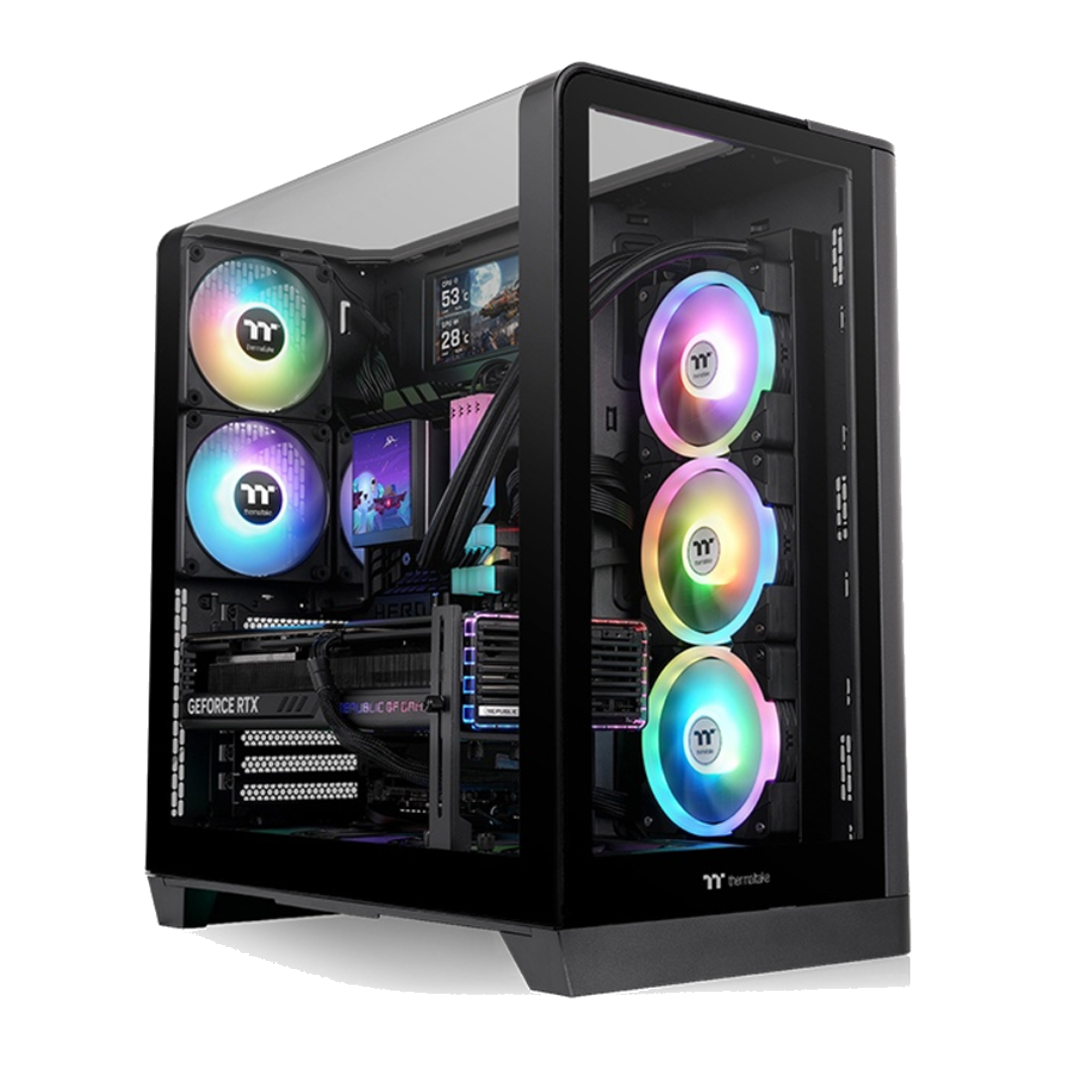 Компьютерный корпус Thermaltake View 390 TG Black без Б/П