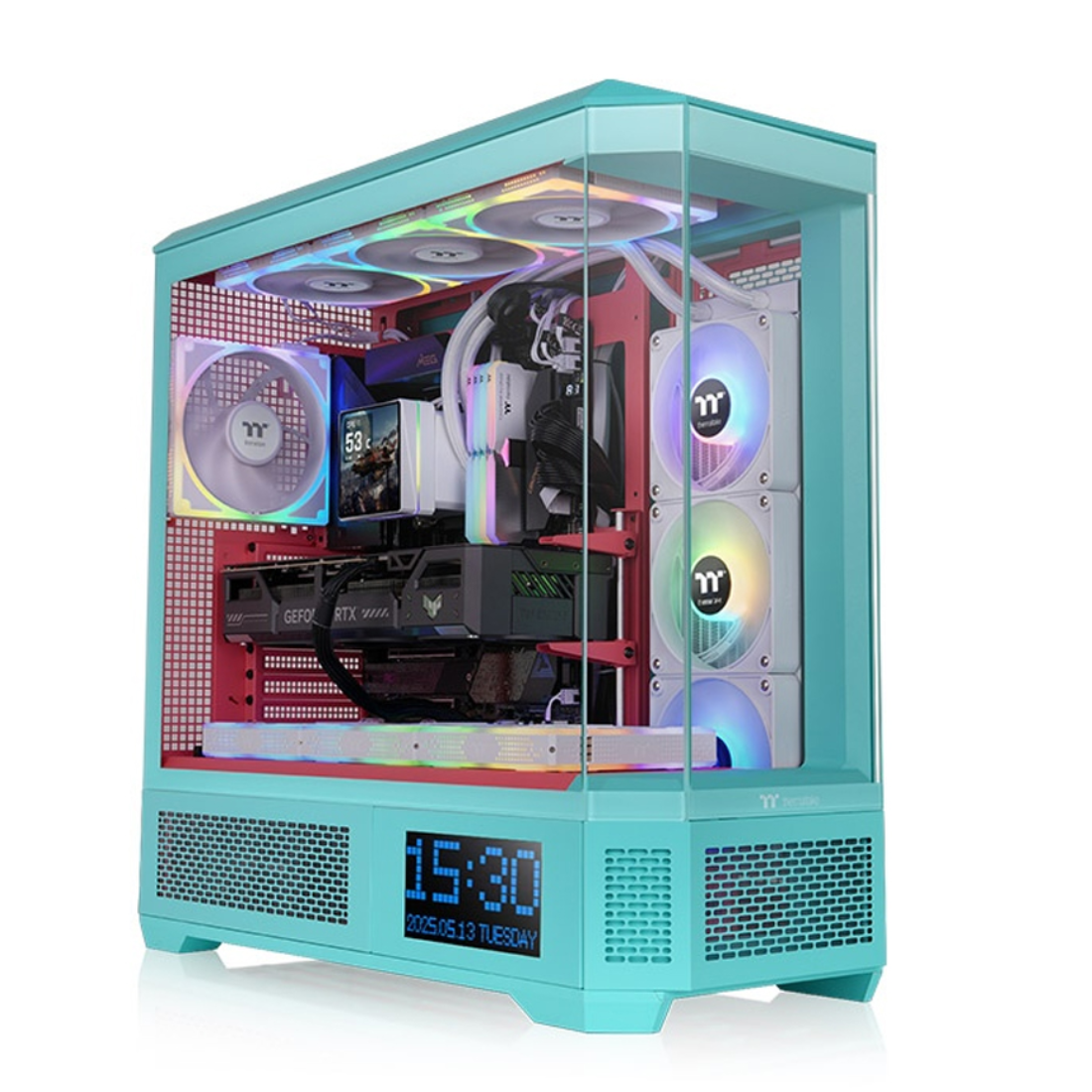 Компьютерный корпус Thermaltake View 600 TG Mint Strawberry без Б/П