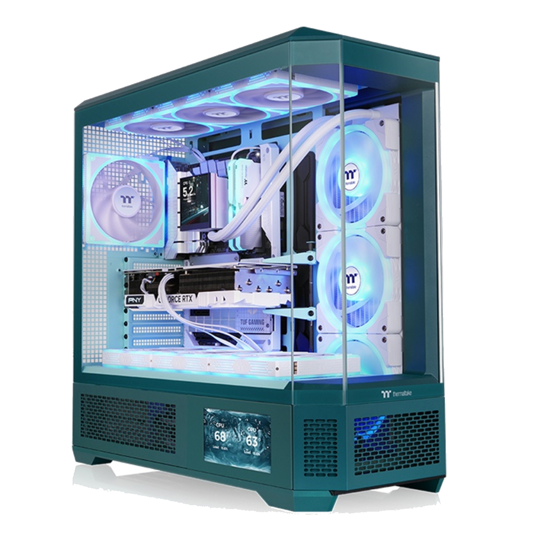 Компьютерный корпус Thermaltake View 600 TG Transformative Teal без Б/П