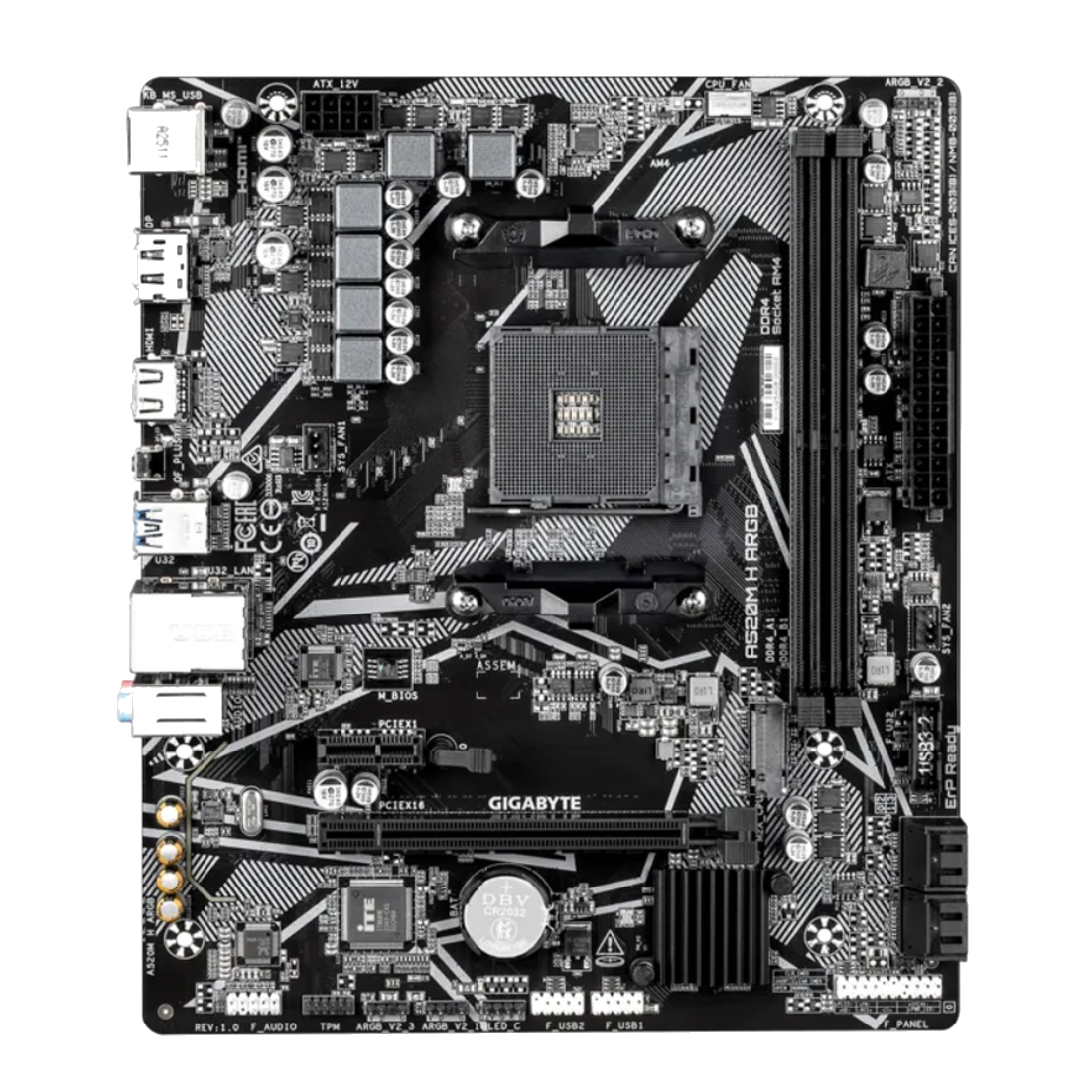 Материнская плата Gigabyte A520M H ARGB